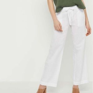 White Linen Pants • NWOT•